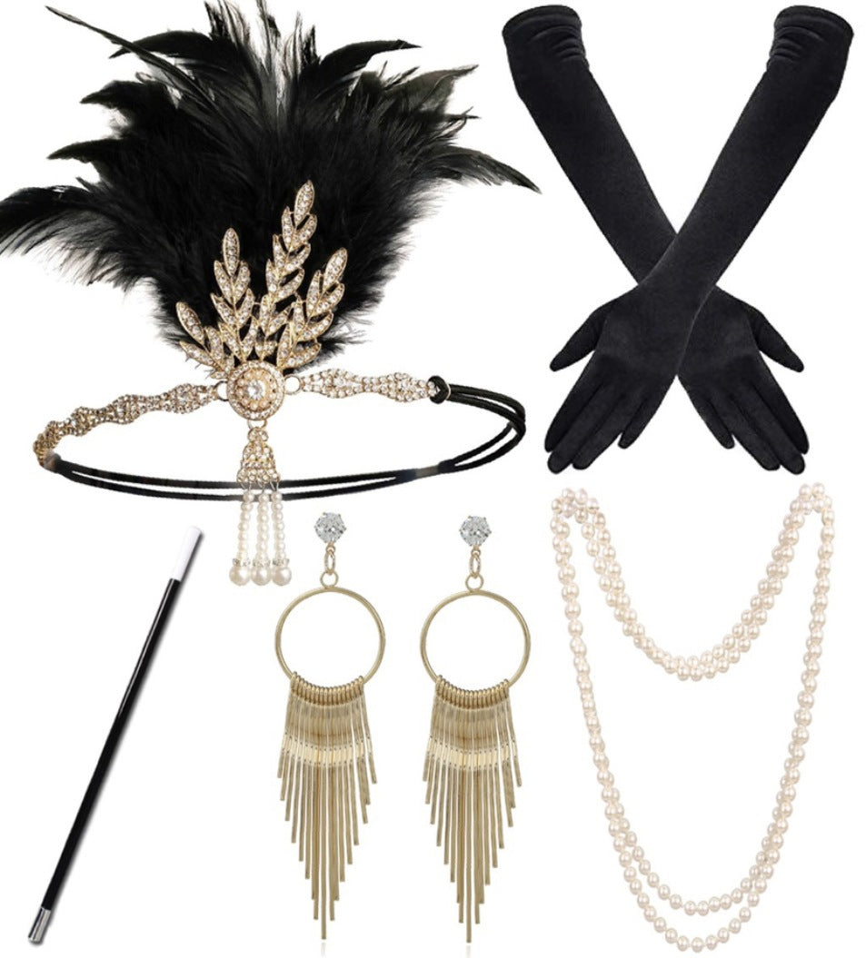 Full Set – European & American Style Tassel Headband