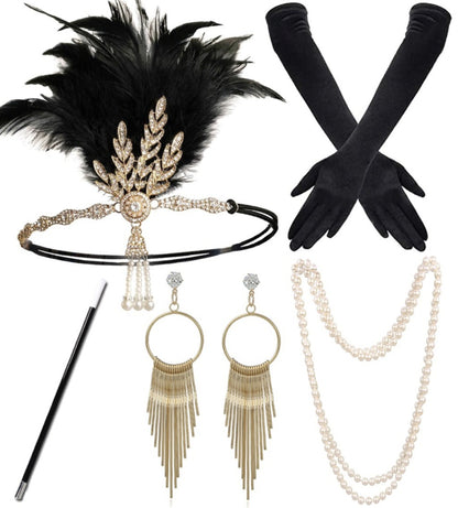 Full Set – European & American Style Tassel Headband