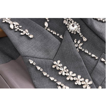 Autumn / Winter Beaded Suit Dress