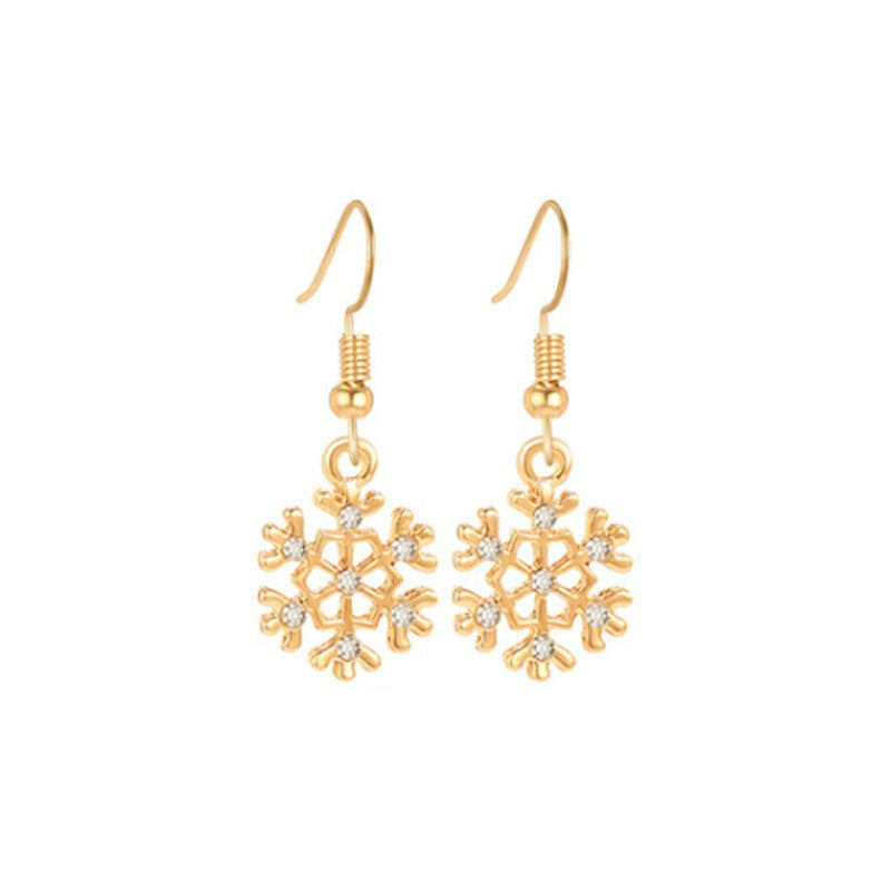 Christmas-themed alloy earrings