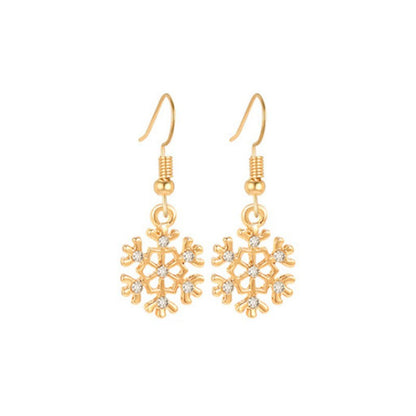 Christmas-themed alloy earrings