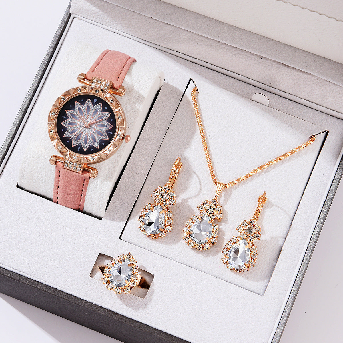Women’s Quartz Watch & Necklace Set