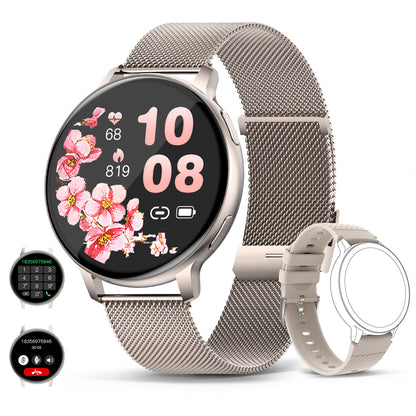 S53 Smart Watch – 1.39" round HD screen, Bluetooth calling, pedometer, multi-sports modes, and weather updates