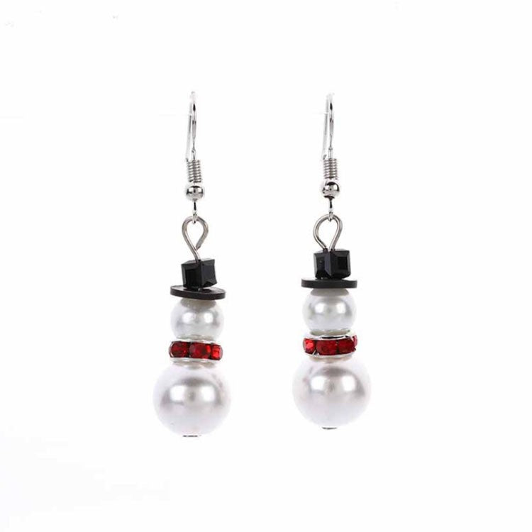 Christmas-themed alloy earrings
