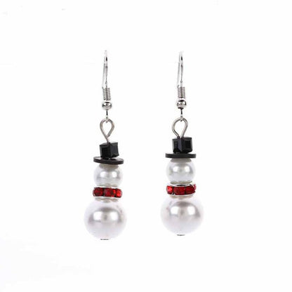 Christmas-themed alloy earrings