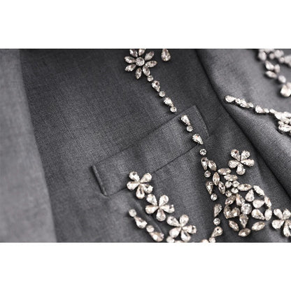 Autumn / Winter Beaded Suit Dress