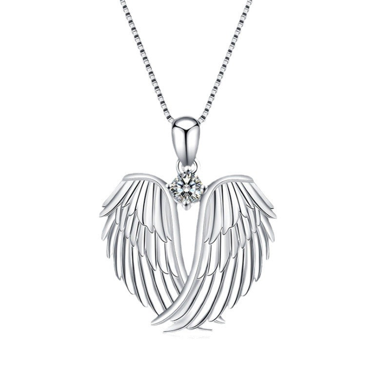💞 Angel Wings Diamond Necklace