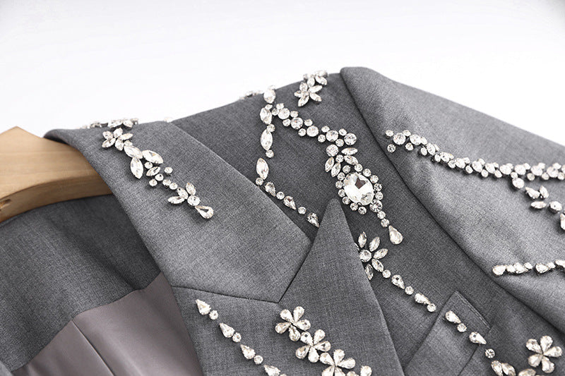 Autumn / Winter Beaded Suit Dress