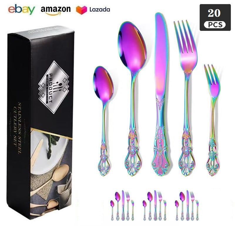 Royal Court 24-Piece Stainless Steel Western Cutlery Gift Set