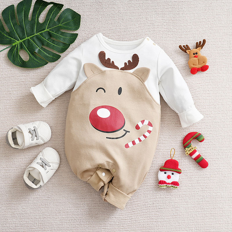 Christmas Cotton Baby Jumpsuit