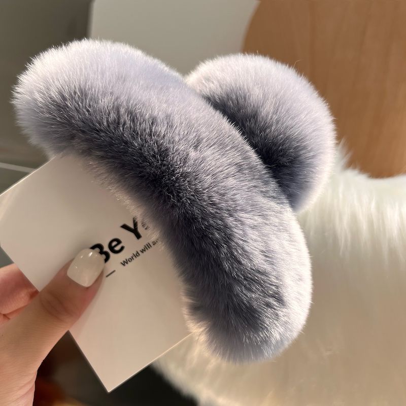 Rabbit Fur Hair Clip