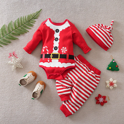 Christmas Cotton Baby Jumpsuit