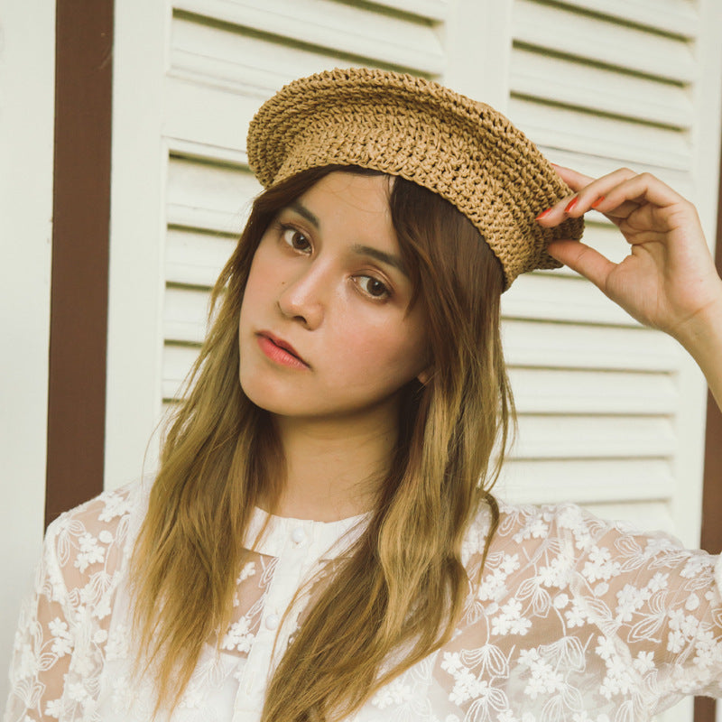 Women's Summer Straw Beret