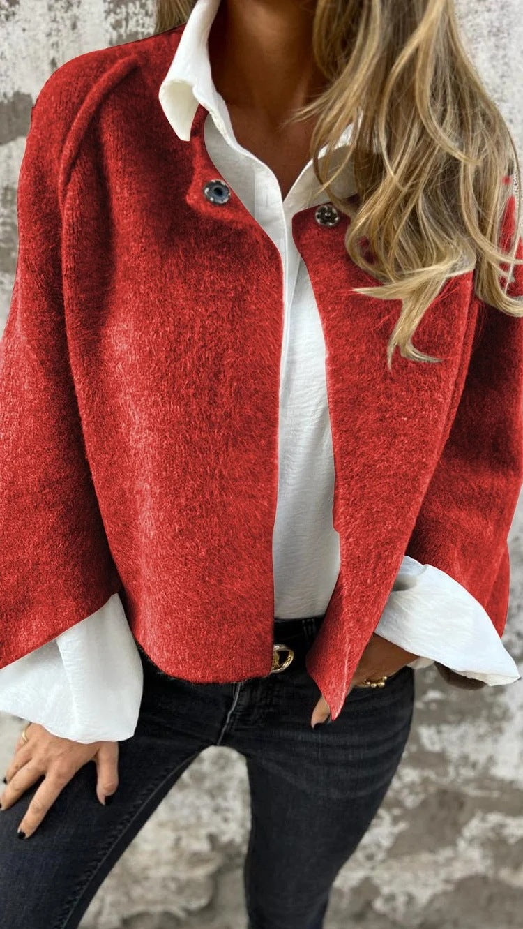 👘 Women’s Loose Cashmere Bat Sleeve Jacket