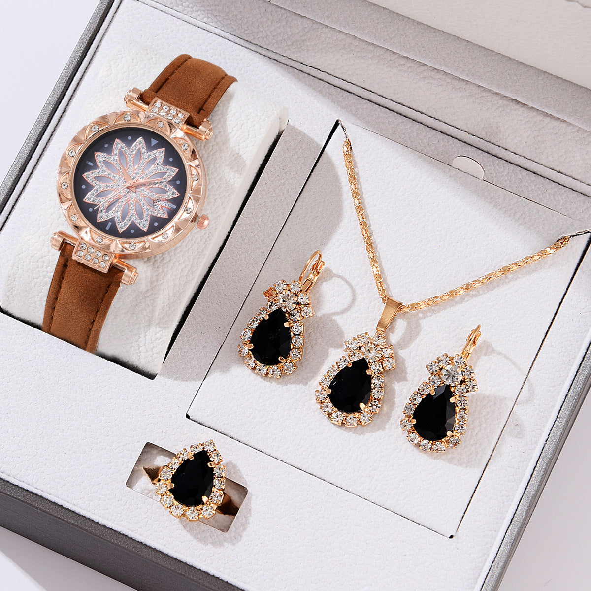 Women’s Quartz Watch & Necklace Set