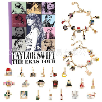 Mickey Mouse Weihnachts-Überraschungsbox – Set aus Armband und Schmuckzubehör aus Metall