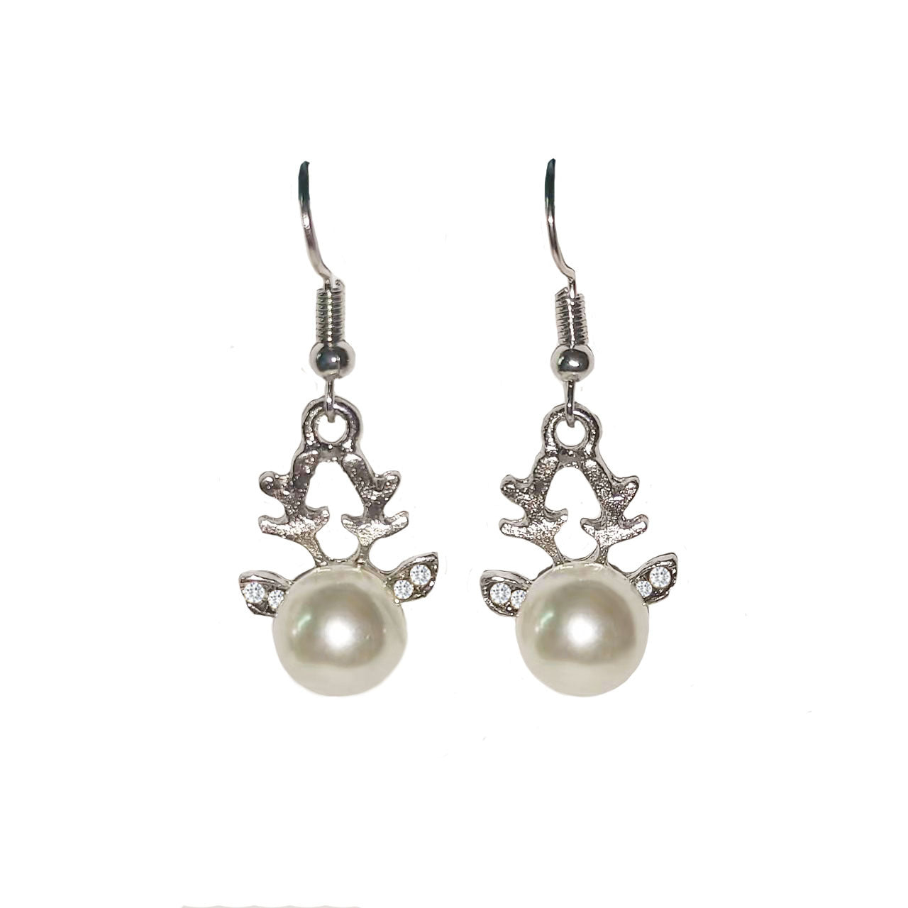 Christmas-themed alloy earrings