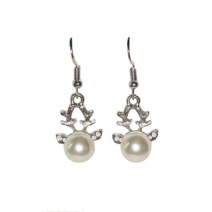 Christmas-themed alloy earrings