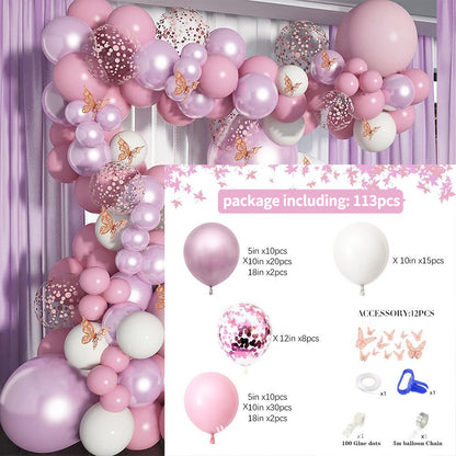 Metallic Balloon Decoration Set