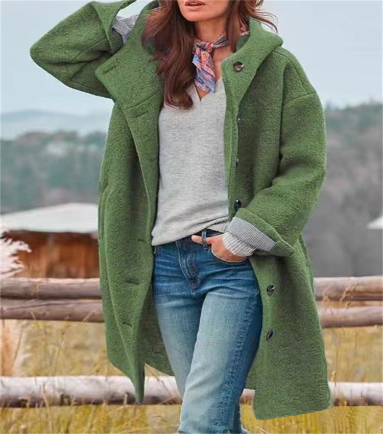 🧥Women’s Casual Hooded Lapel Windbreaker