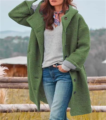 🧥Women’s Casual Hooded Lapel Windbreaker