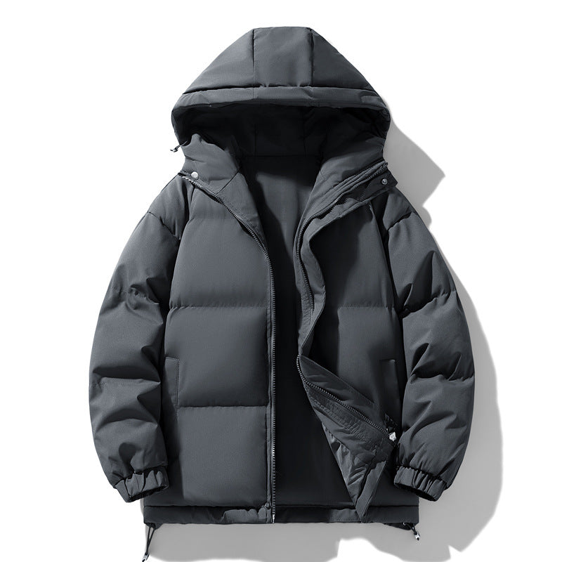 NASA Stand Collar Couple Cotton Down Jacket – Winter Warm Casual Puffer for Men & Women