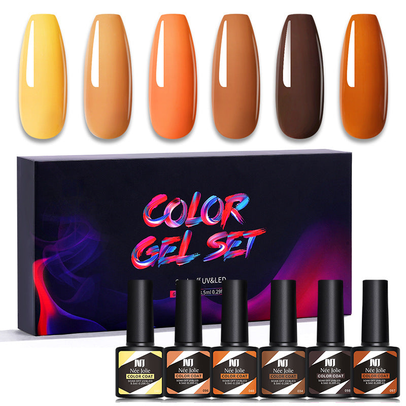Kit de 6 vernis gel UV couleur