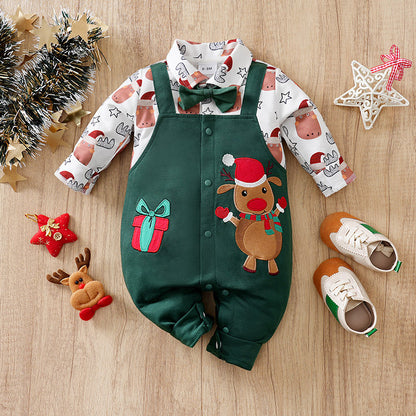 Christmas Cotton Baby Jumpsuit