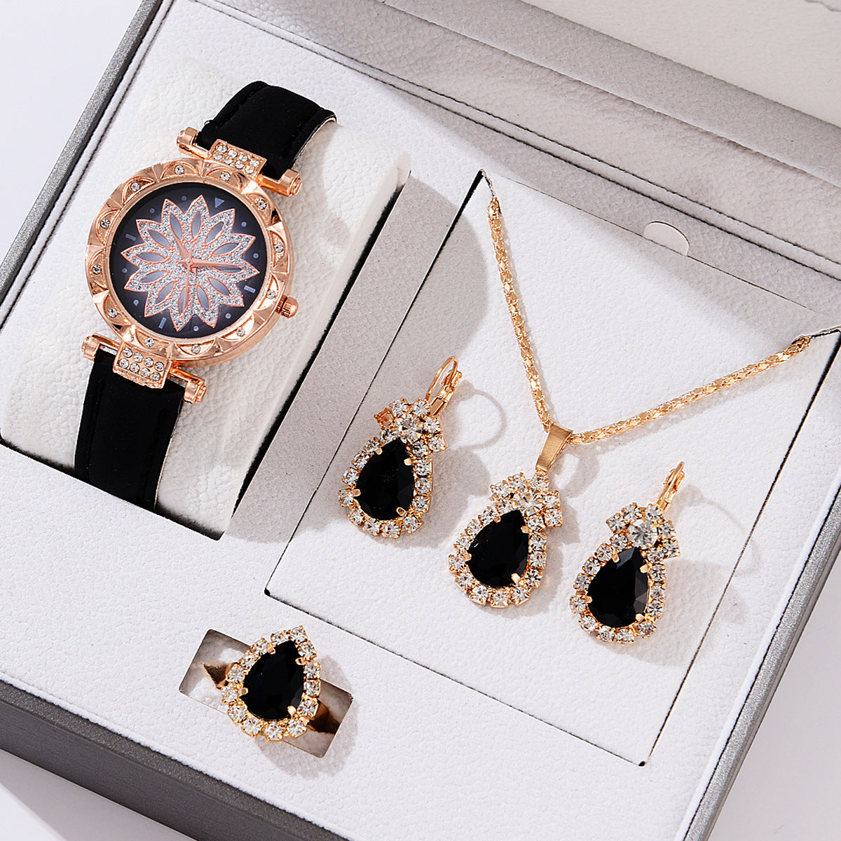 Women’s Quartz Watch & Necklace Set