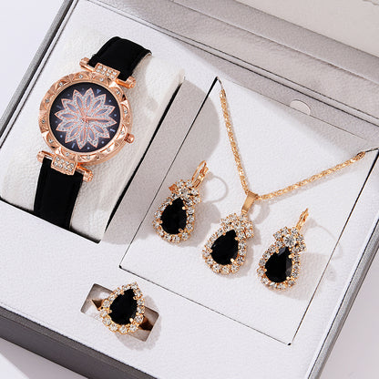 Women’s Quartz Watch & Necklace Set