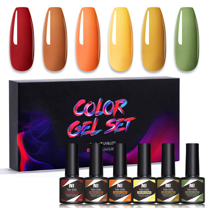 Kit de 6 vernis gel UV couleur
