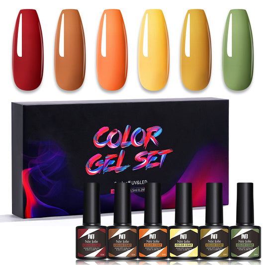 6-Color UV Nail Gel Set