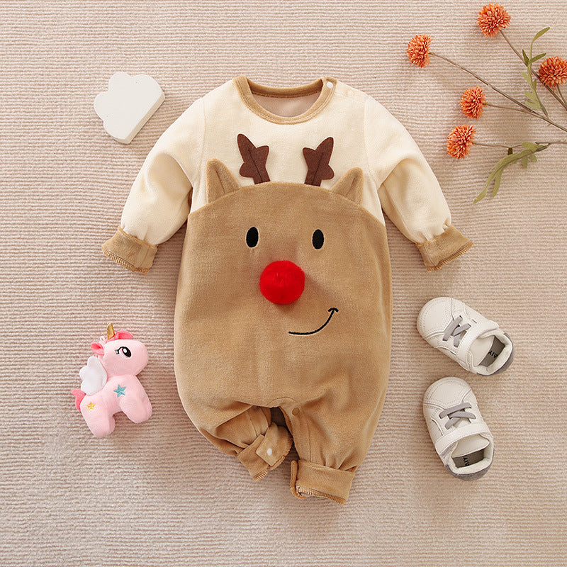 Christmas Cotton Baby Jumpsuit