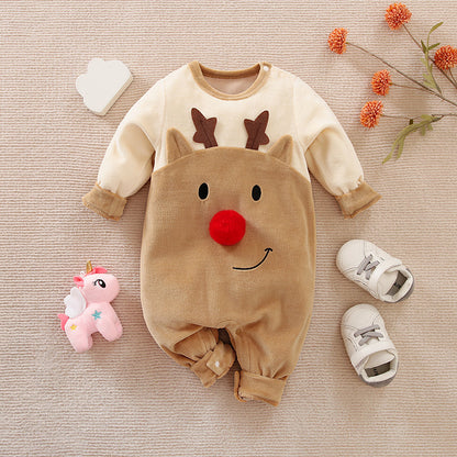 Christmas Cotton Baby Jumpsuit