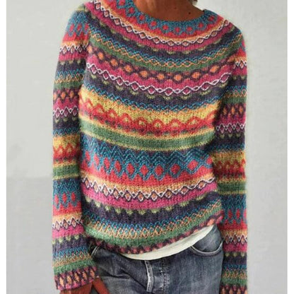 Color-Block Pullover Sweater