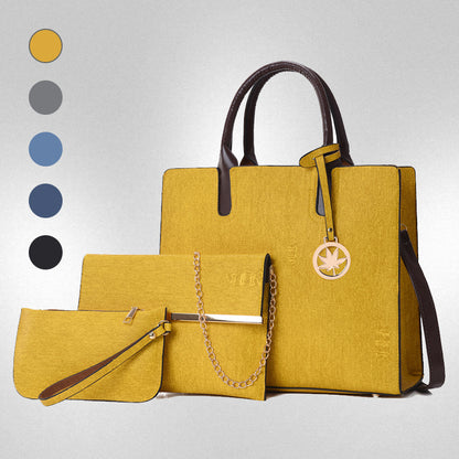 👜 Large Capacity Women’s Multi‑Piece Shoulder Bag