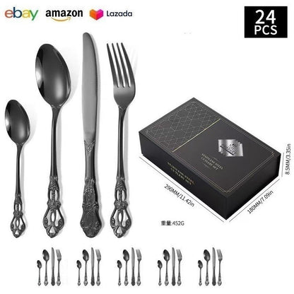 Royal Court 24-Piece Stainless Steel Western Cutlery Gift Set
