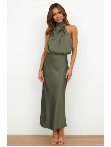 🌸Elegant Satin Sleeveless Dress