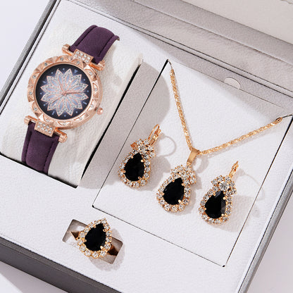 Women’s Quartz Watch & Necklace Set