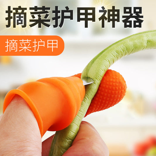 Silicone thumb knife