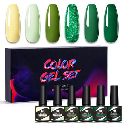 Kit de 6 vernis gel UV couleur