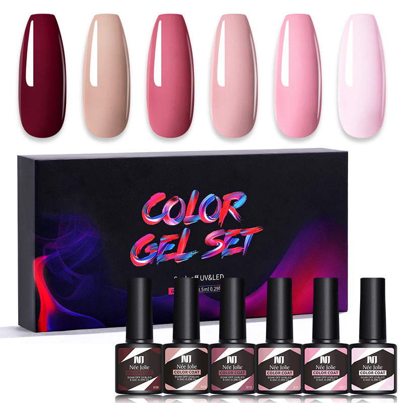 Kit de 6 vernis gel UV couleur