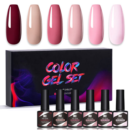 Kit de 6 vernis gel UV couleur