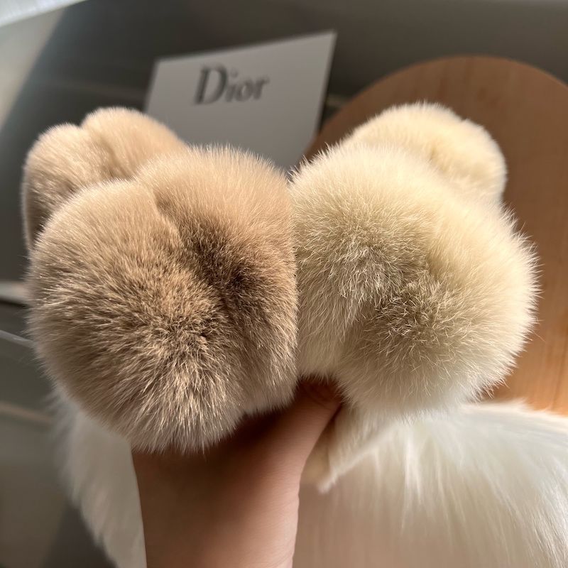 Rabbit Fur Hair Clip