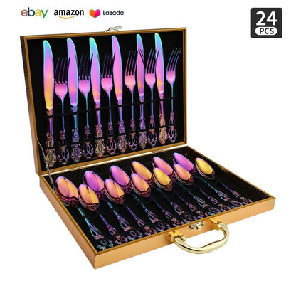 Royal Court 24-Piece Stainless Steel Western Cutlery Gift Set