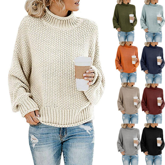 Women's Turtleneck Knit Sweater