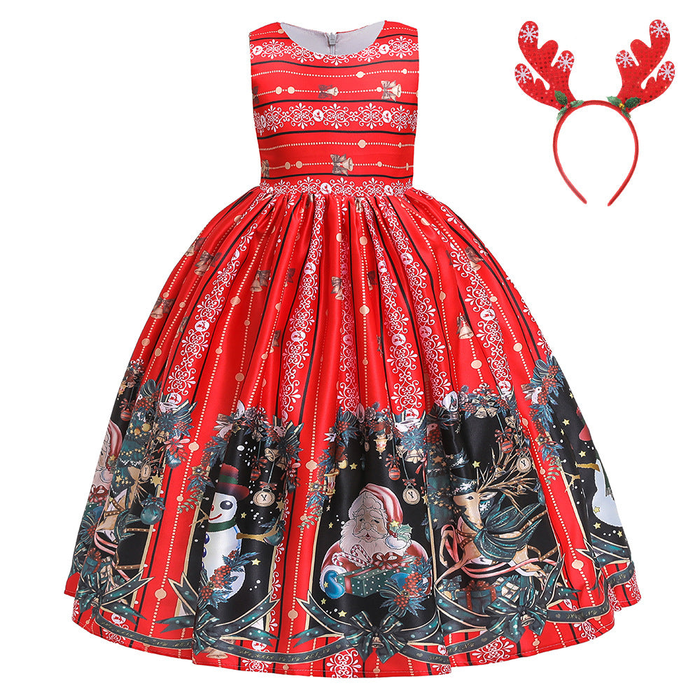 Girls’ Christmas Princess Dress
