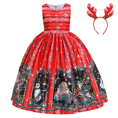 Girls’ Christmas Princess Dress