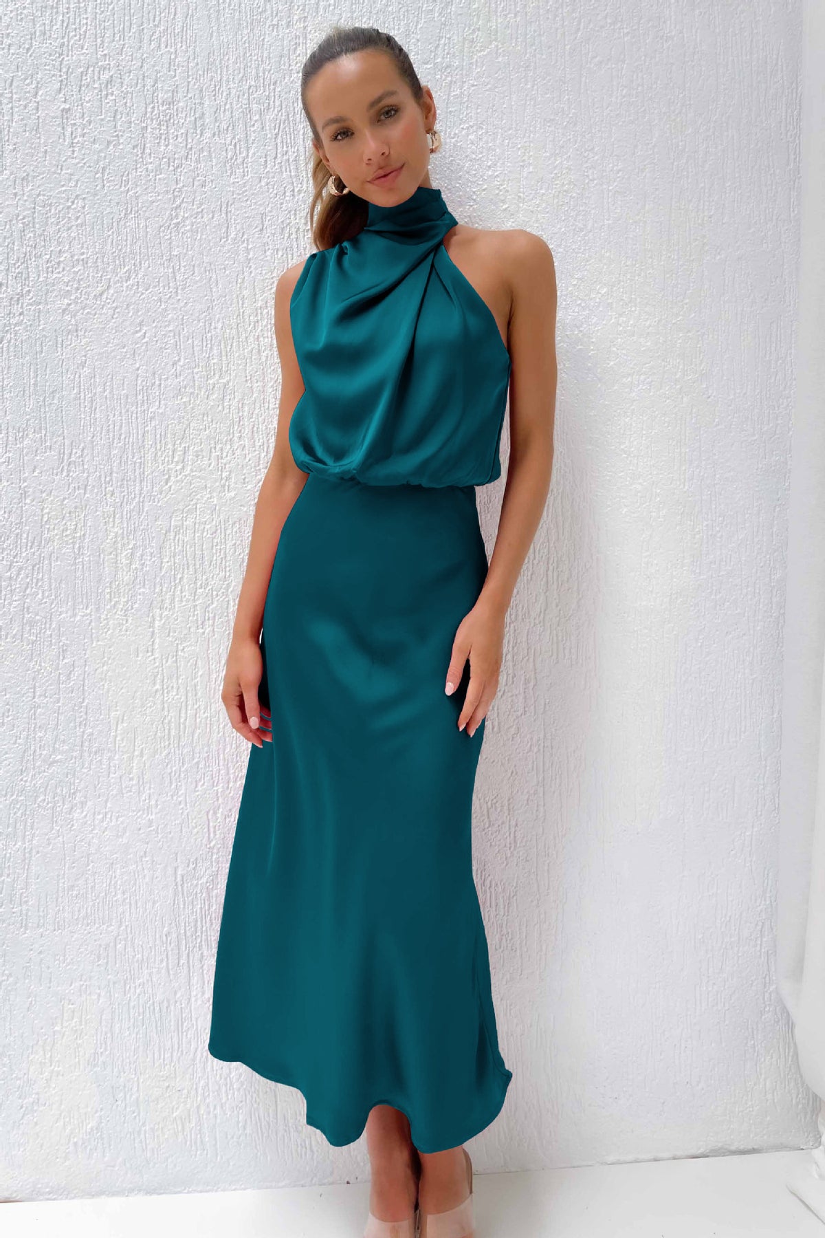 🌸Elegant Satin Sleeveless Dress