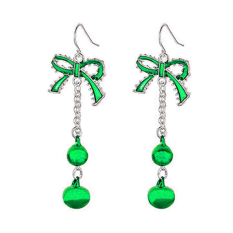 Christmas-themed alloy earrings